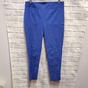 Talbots Blue Ankle-Length Cropped Pants with Modern Fit